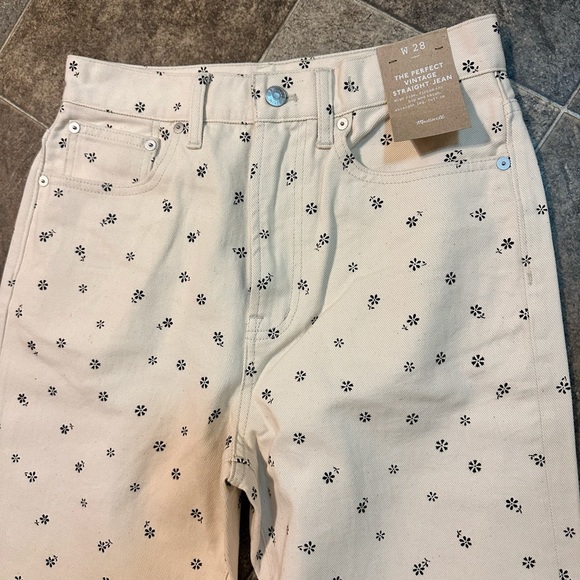 MADEWELL The '90s Straight Jean in Daisy Drizzle NWT - Picture 6 of 10